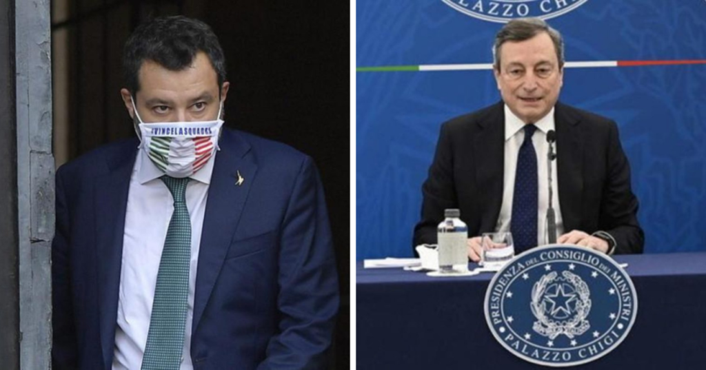Salvini Draghi riaperture