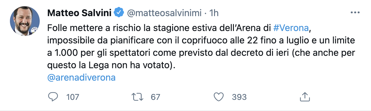 salvini franceschini arena verona