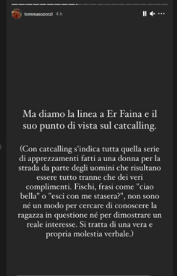 tommaso zorzi cat calling