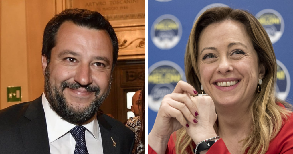 salvini meloni sondaggi sorpasso alieni