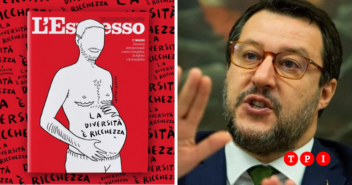 Copertina dell'Espresso con Copertina dell'Espresso con