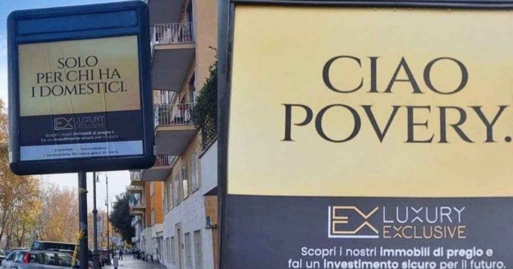 "Ciao Povery" Polemica a Roma per le pubblicità di un’agenzia immobiliare