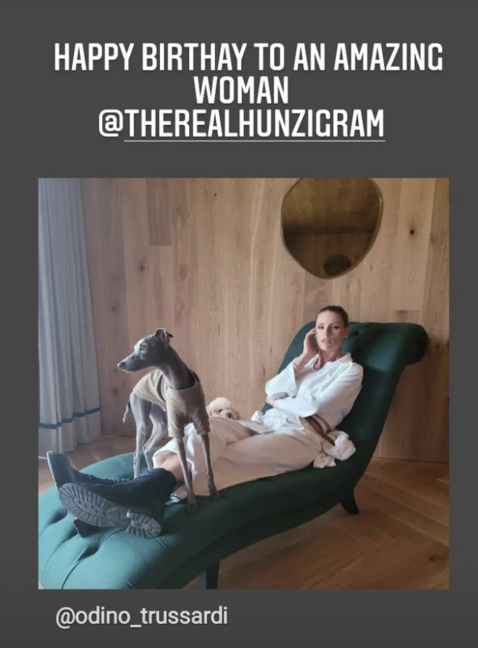 trussardi hunziker messaggio