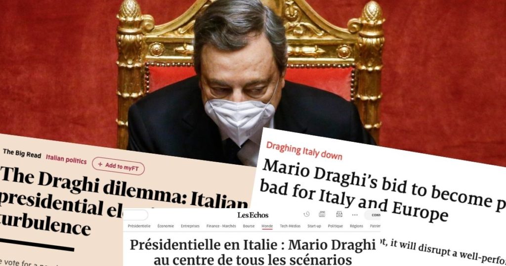 stampa internazionale Draghi