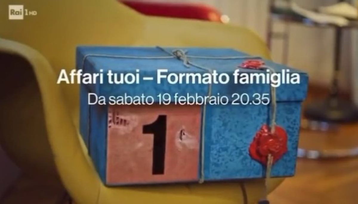 Affari tuoi formato famiglia streaming diretta tv