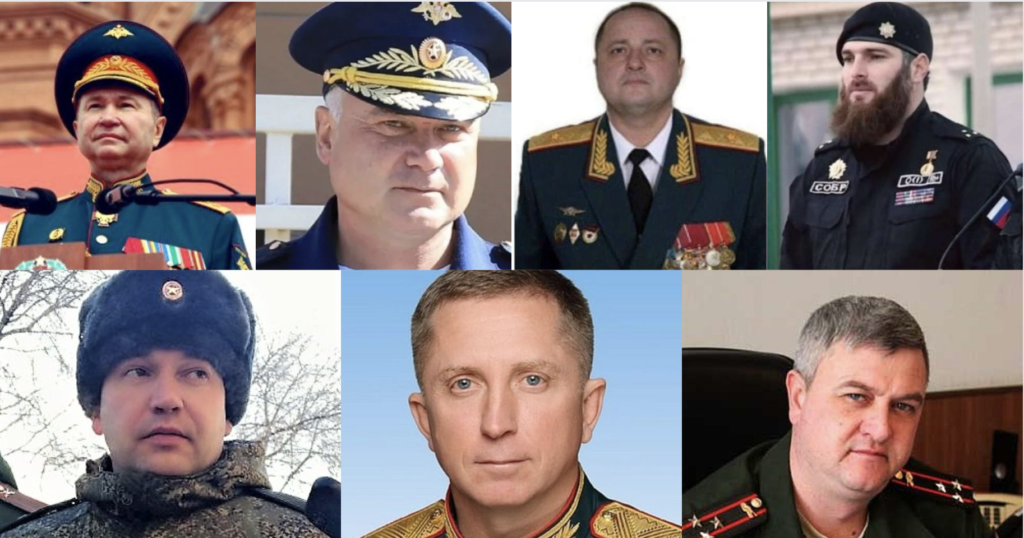 generali russi uccisi