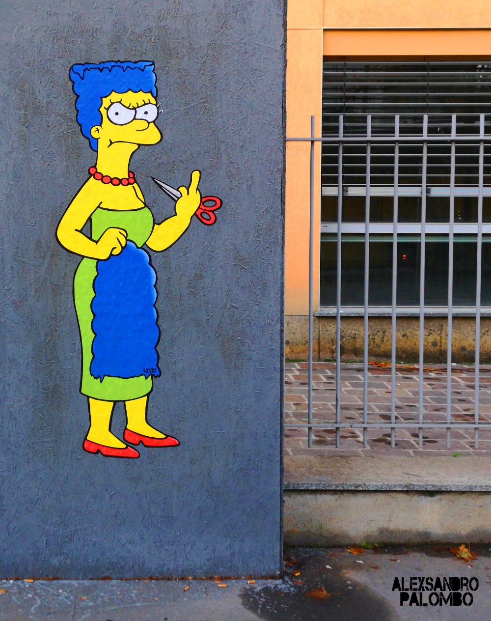 marge simpson murale