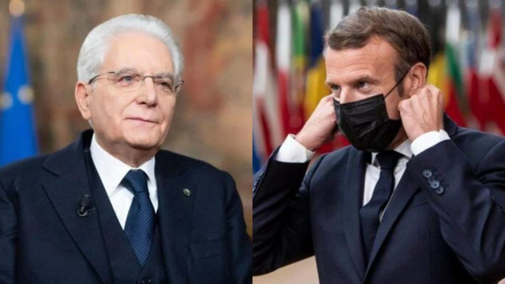 Mattarella Macron colloquio telefonico italia francia