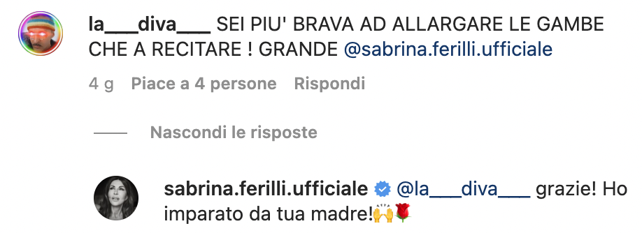 Sabrina Ferilli hater