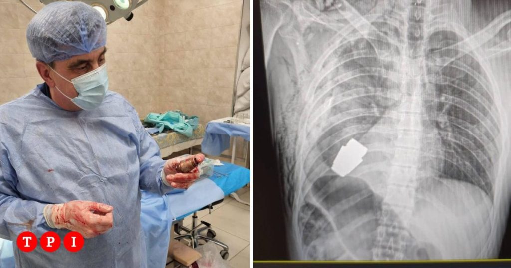 soldato ucraino granata corpo