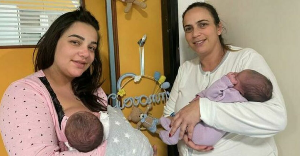 mamma figlia partoriscono insieme