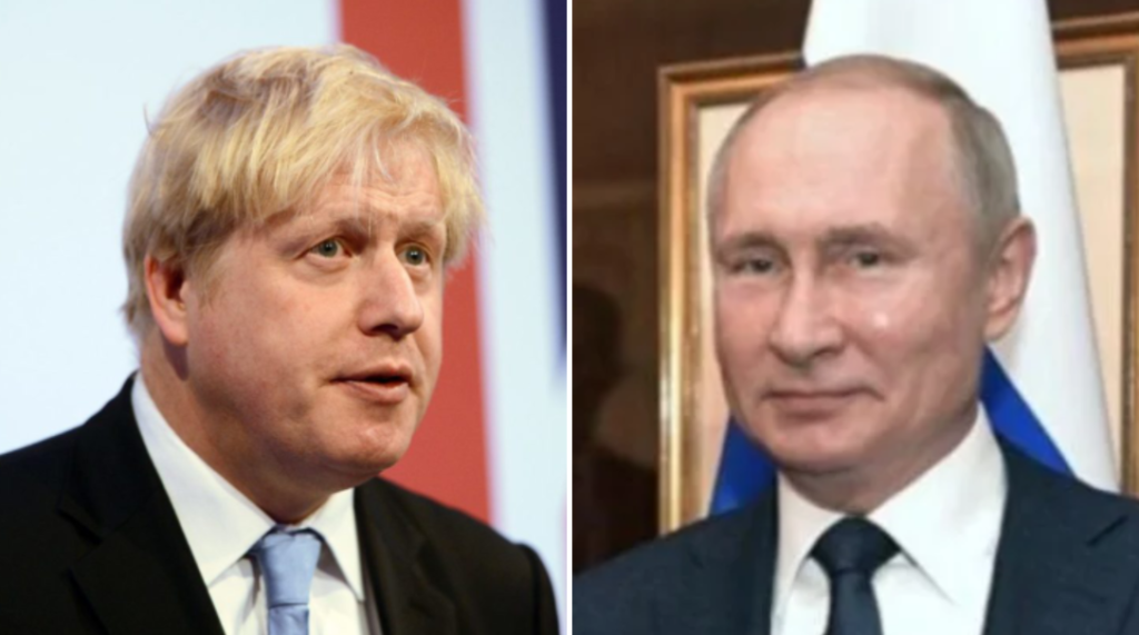 boris johnson putin