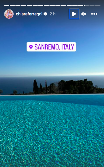Chiara Ferragni è arrivata nella mega villa di Sanremo: vista mare e piscina a sfioro