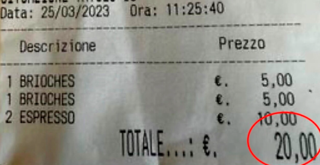 Como, polemica per un caffè doppio e bottiglia d’acqua a 20 euro in un bar. “Se non puoi permettertelo vai altrove”