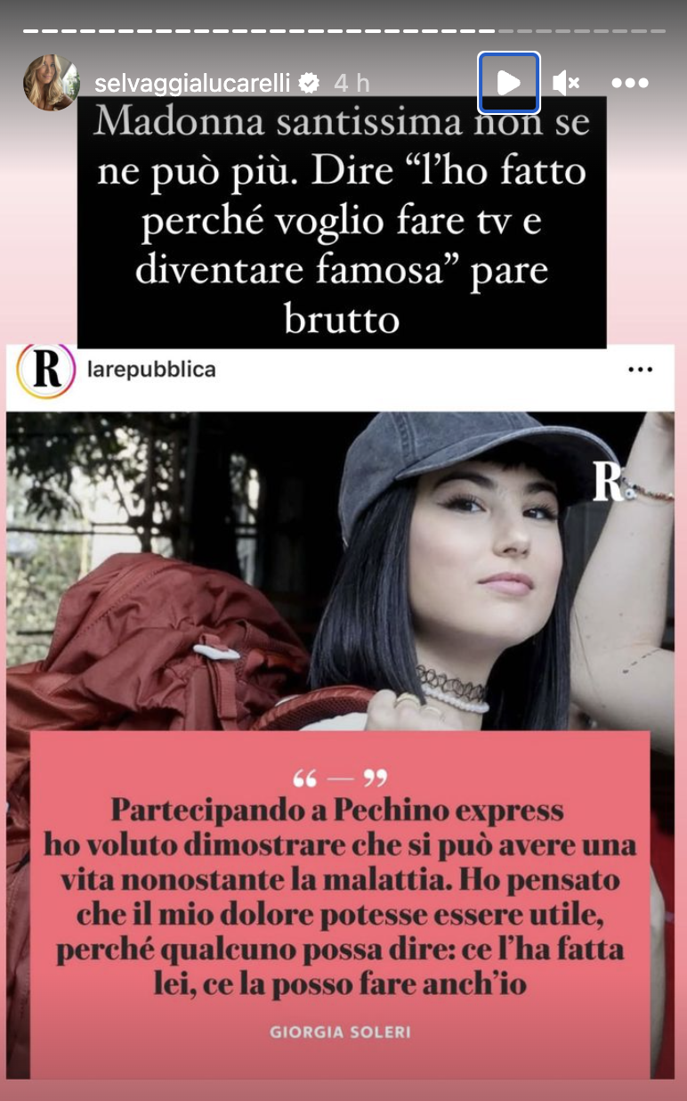 Selvaggia Lucarelli Giorgia Soleri