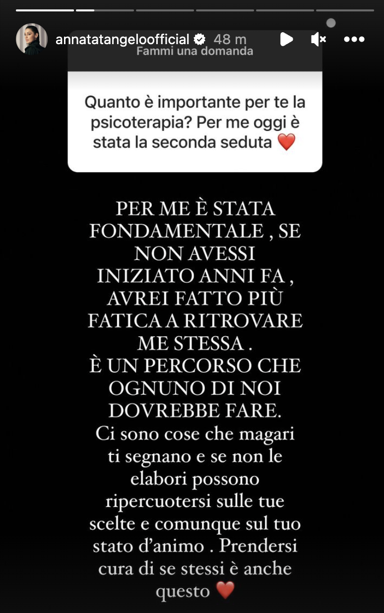 anna tatangelo psicoterapia