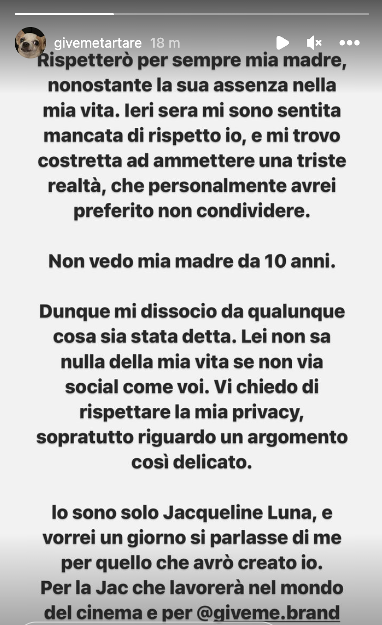 Jacqueline Luna Di Giacomo madre