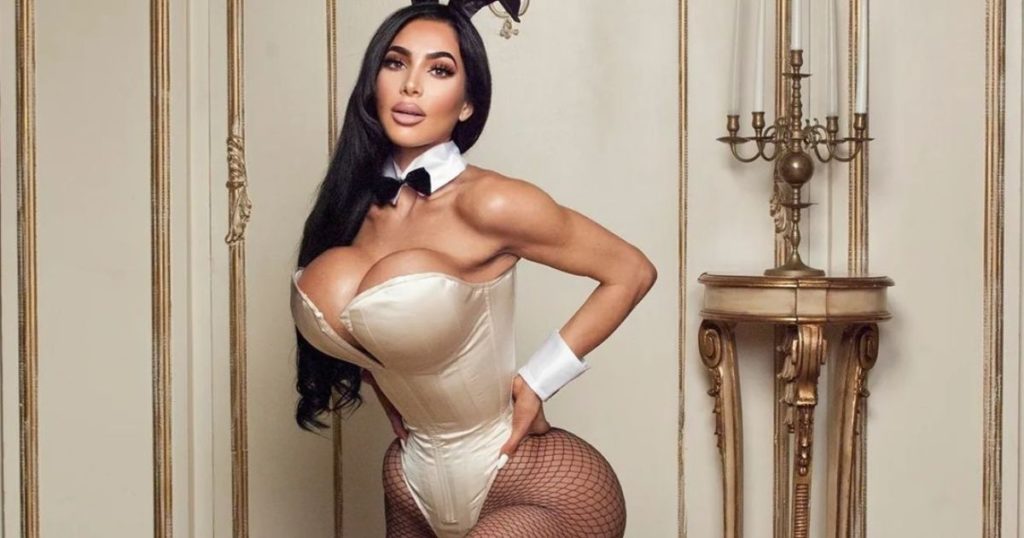 Kim Kardashian sosia
