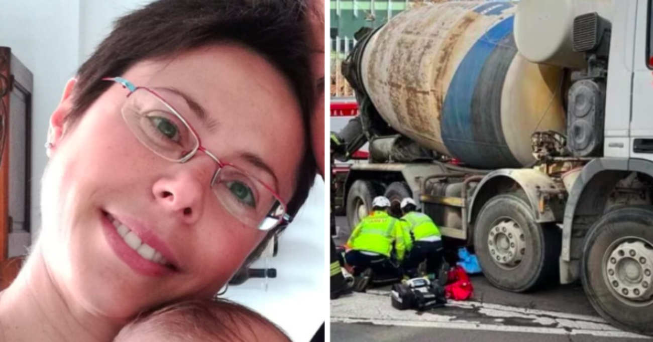 donna uccisa betoniera