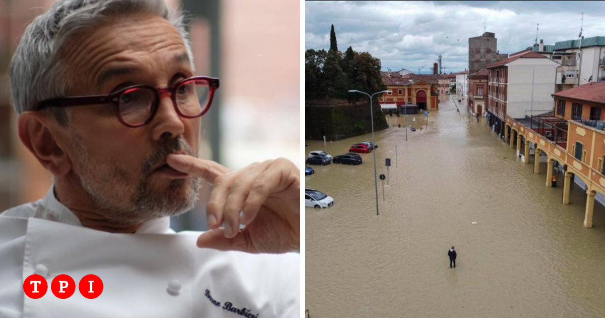 Bruno Barbieri parla dell'alluvione in Romagna: È tempo di agire, tutti a  lavorare