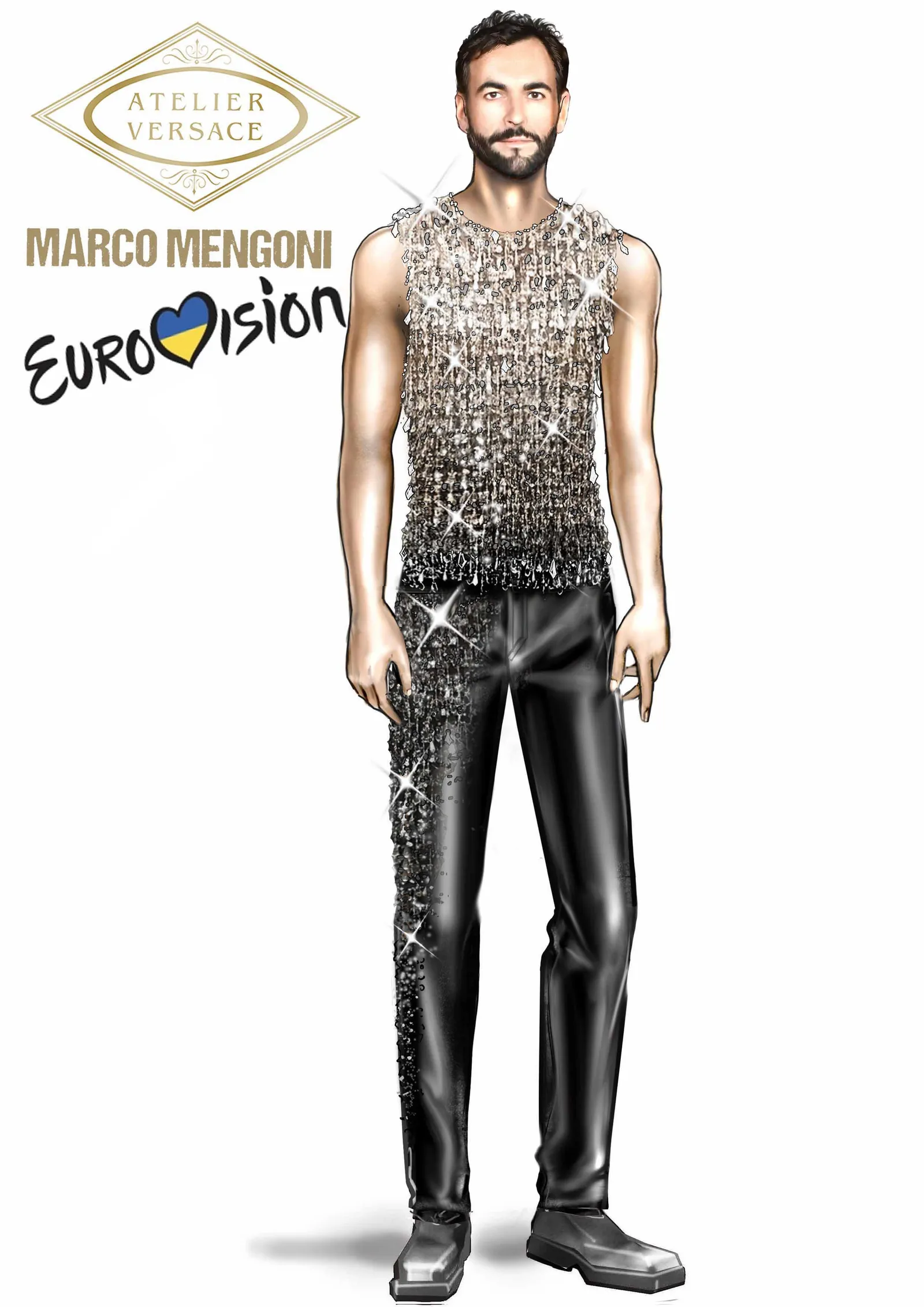 marco mengoni final dress eurovision 2023 dress look stylist