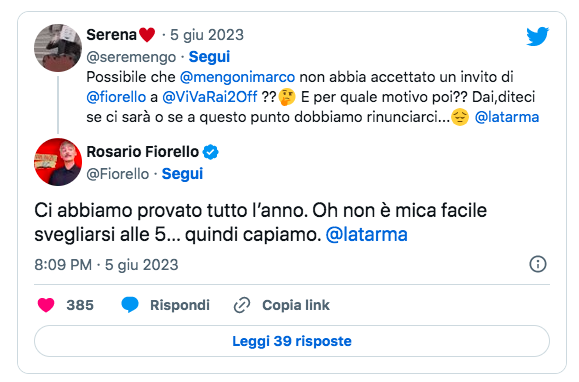 Viva Radio 2, perché Marco Mengoni non ha accettato l’invito di Fiorello