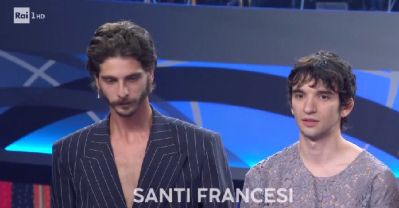 Sanremo 2024 Santi Francesi abiti Festival look, stilista, vestiti