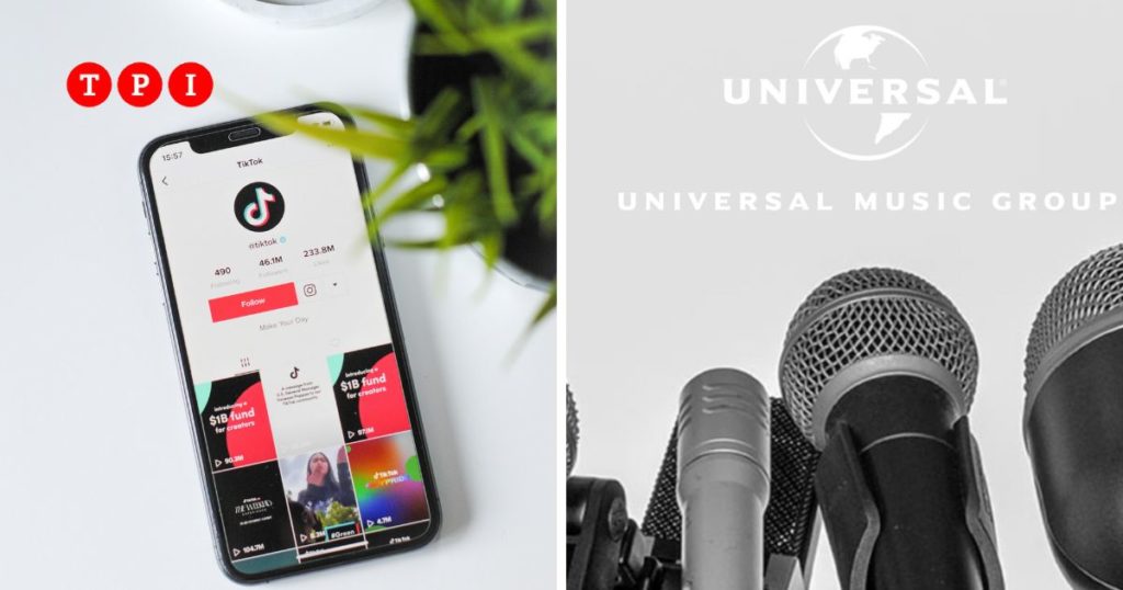 Universal Music Group ritira brani canzoni da Tiktok
