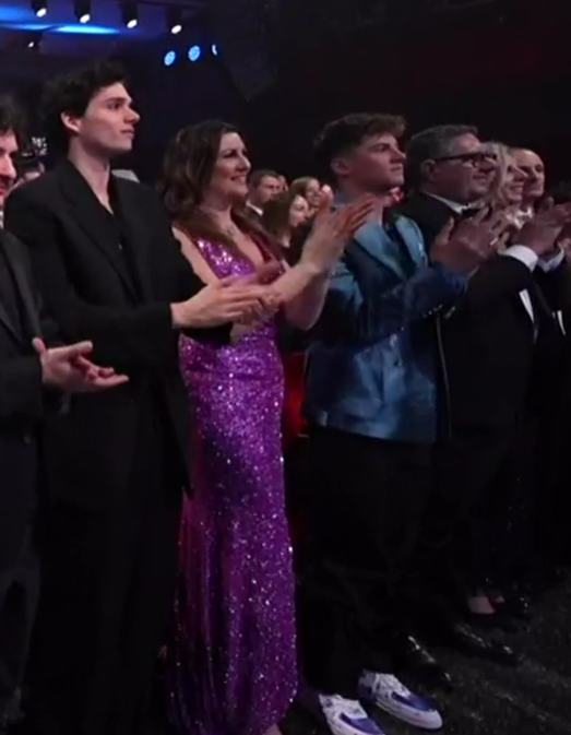 abito moglie amadeus civitillo sanremo 2024 giletti josè figlio