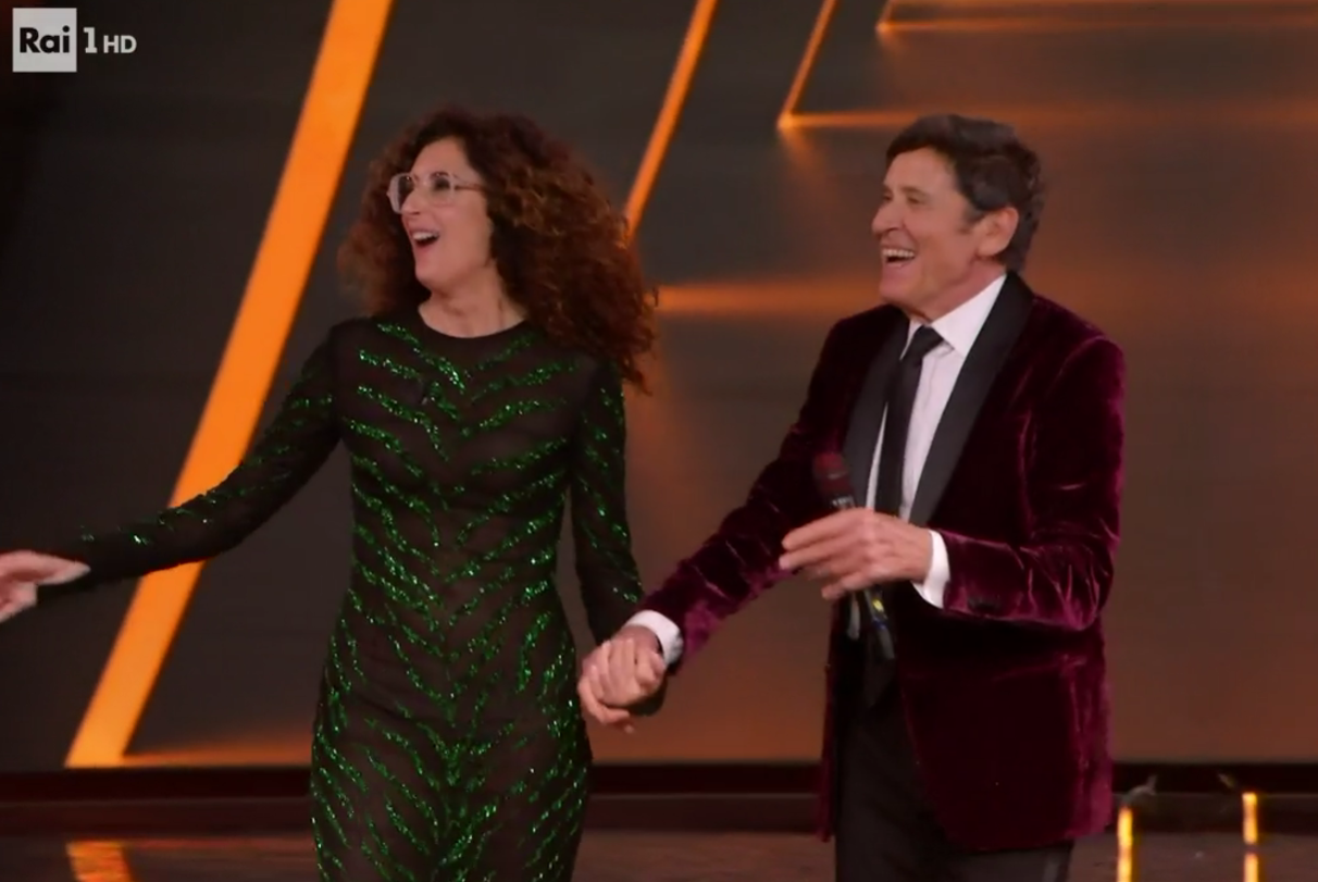 gianni morandi teresa mannino sanremo 2024 abito