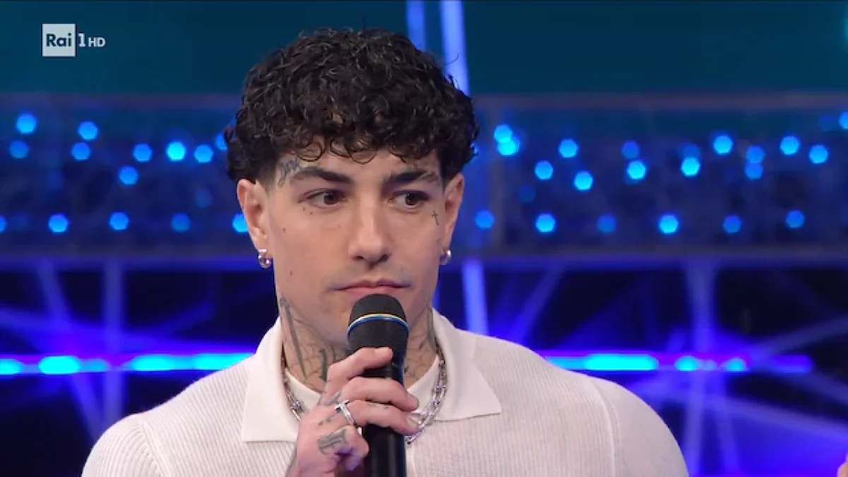 domenica in sanremo 2025 tony effe quando canta a che ora orario rai 1 mara venier scaletta