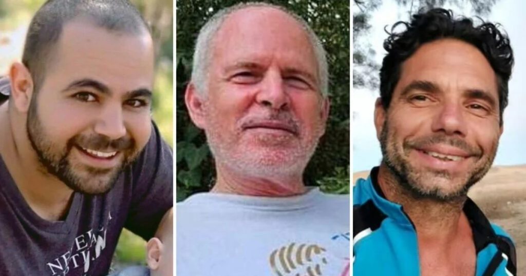 guerra israele gaza hamas libera altri tre ostaggi consegnati croce rossa