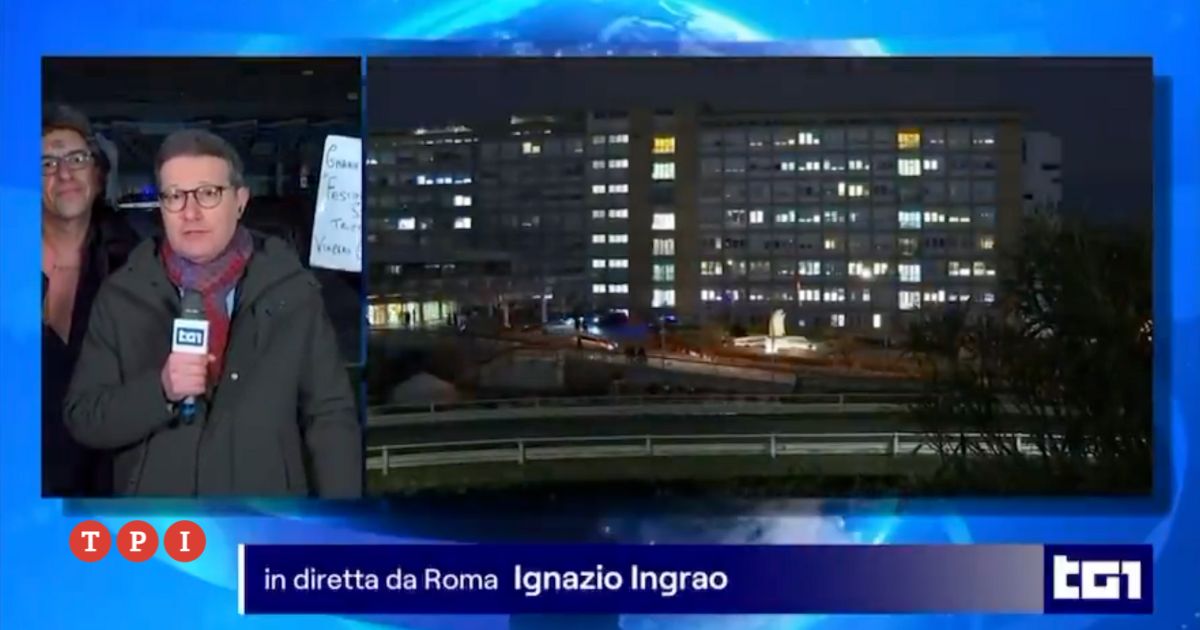 disturbatore Paolini da Tpi.it Il disturbatore Paolini irrompe durante la diretta del Tg1 Il Festival di Sanremo è truccato VIDEO
