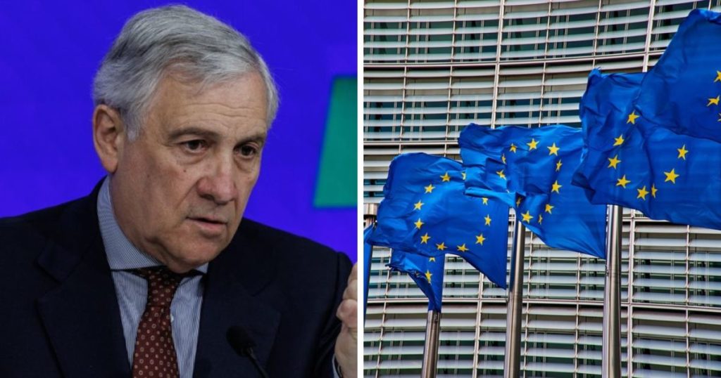 tajani bandiera europea