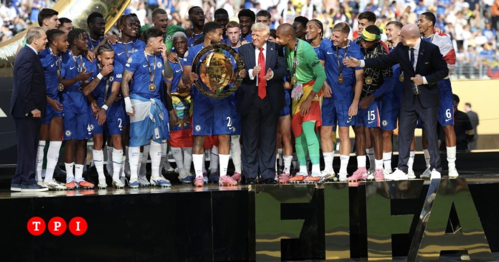 calcio fifa mondiale club trump palco chelsea
