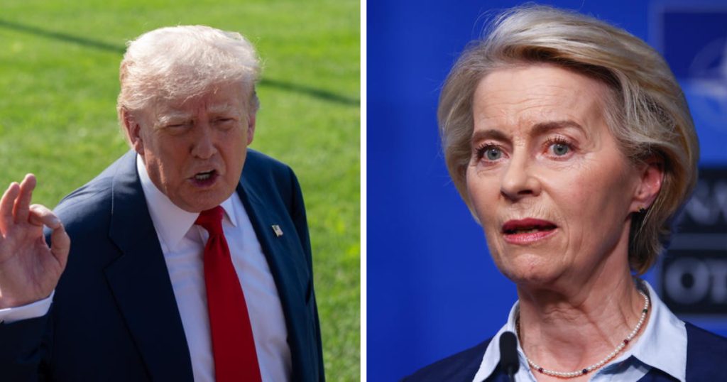 trump von der leyen