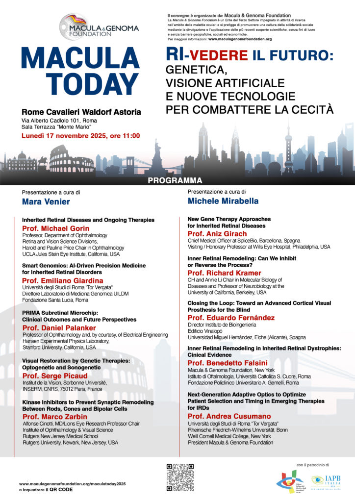 Quando la scienza ridona la vista: riuniti a Roma i massimi esperti in oftalmologia Quando la scienza ridona la vista: riuniti a Roma i massimi esperti in oftalmologia