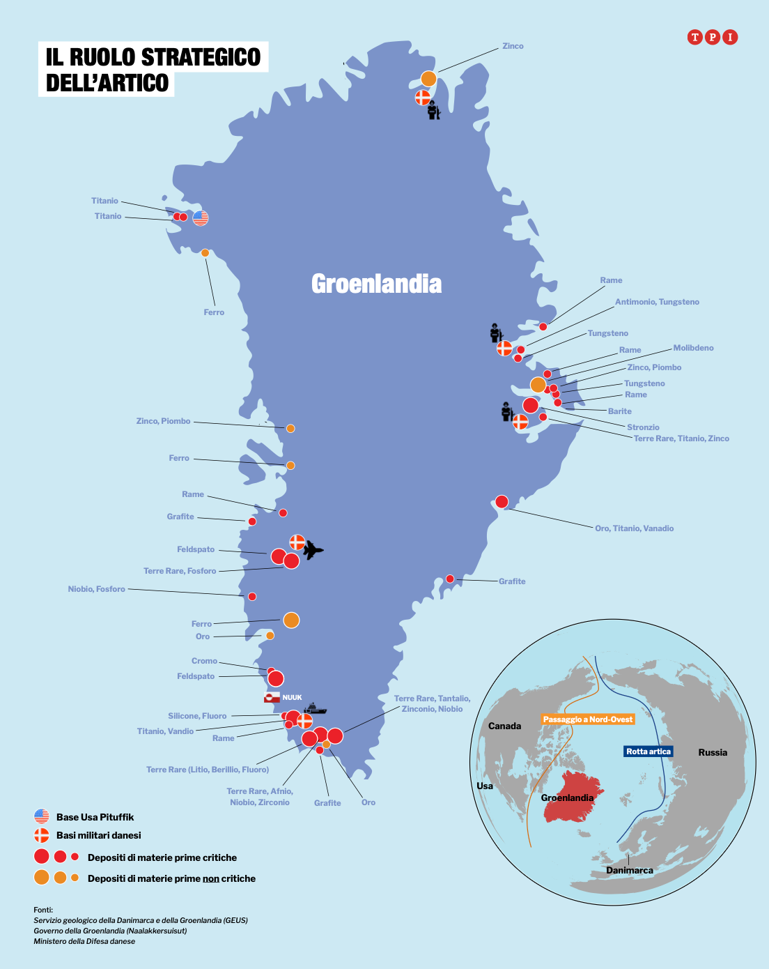 Mappa Groenlandia
