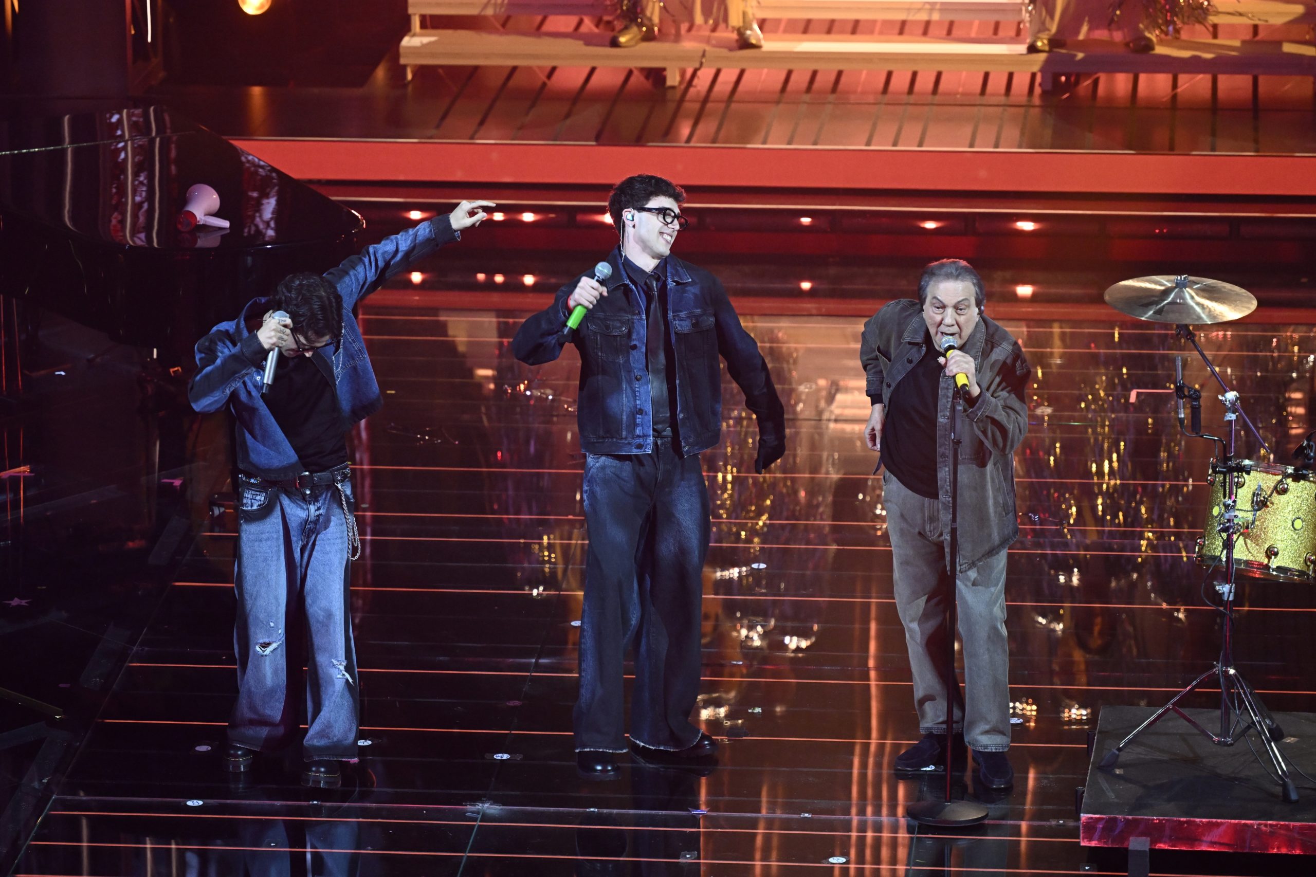 Tullio De Piscopo, LDA e AKA 7even. Credit: AGF