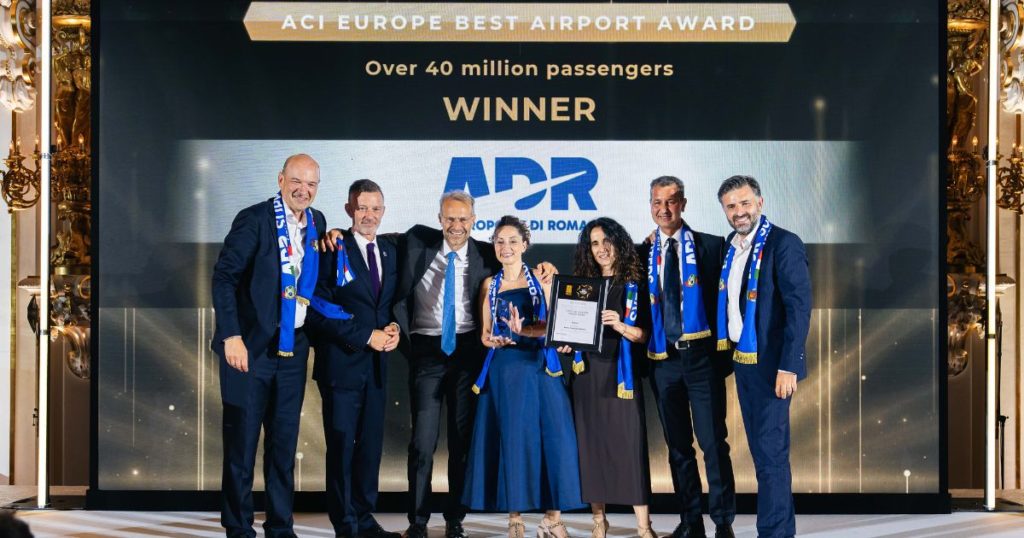 Aeroporto di Fiumicino premiato come migliore scalo d'Europa