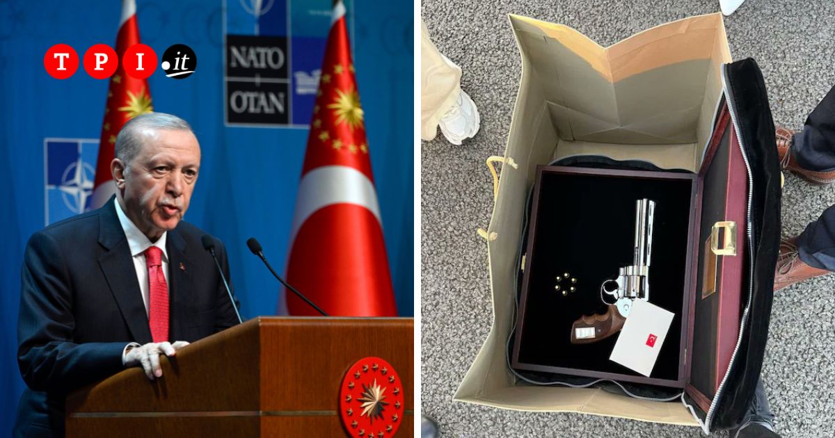 l8217inquietante regalo di erdogan ai leader nato una pistola con sei proiettili da Tpi.it l8217inquietante regalo di erdogan ai leader nato una pistola con sei proiettili