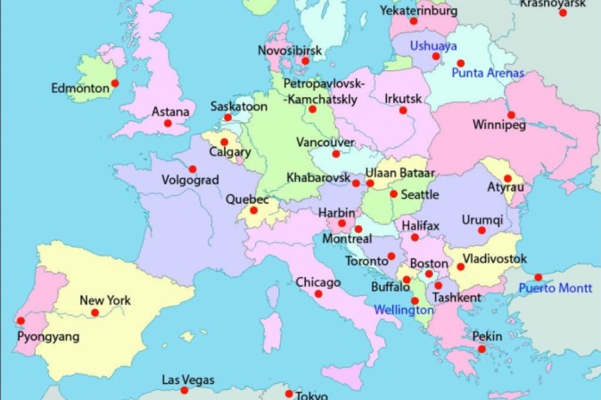 Cartina Politica Europa Con Capitali - I Siti Unesco in Europa