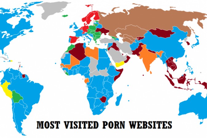 La mappa dei siti porno più visitati al mondo TPI